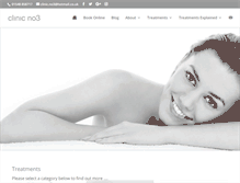 Tablet Screenshot of clinicno3.co.uk